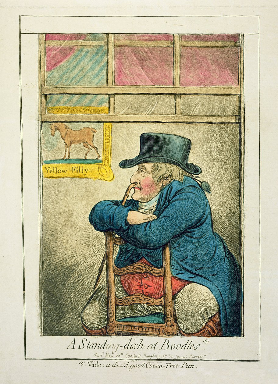 A Standing-Dish at Boodles, Hannah Humphrey, 1800 alkotó: James Gillray