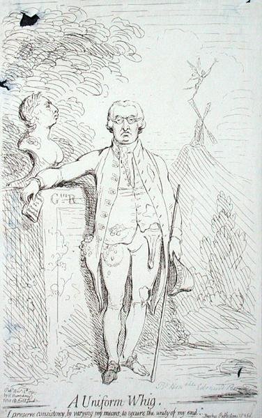 Egy egységes whig, Hannah Humphrey 1791-ben (rézkarc) alkotó: James Gillray