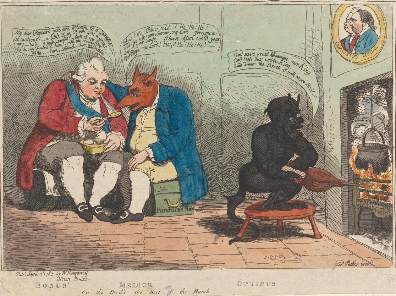 Bonus - Melior - Optimus, oder der Teufel ist der Beste der Gruppe alkotó: James Gillray