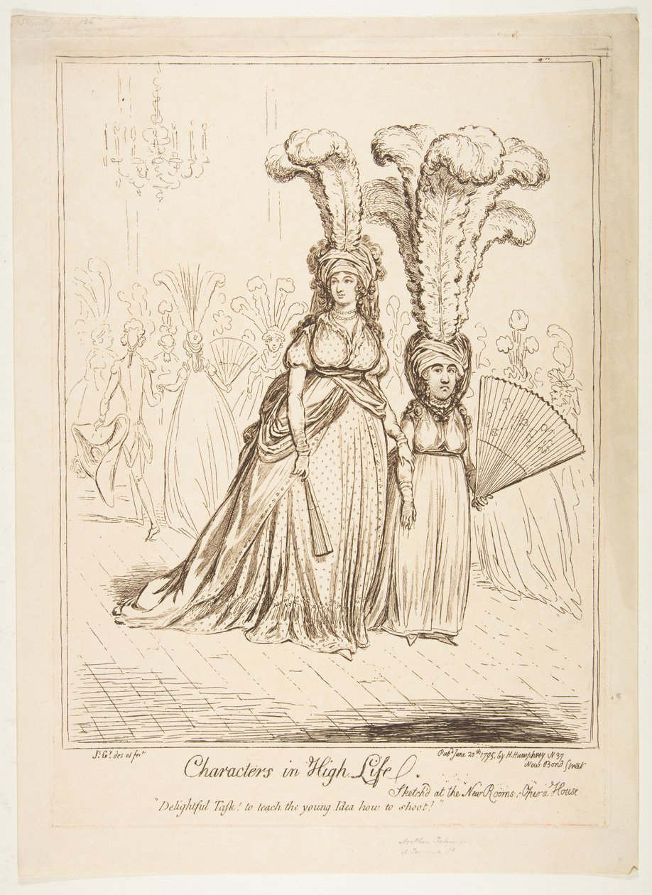 Karakterek a nagy életben, 1795. június 20. alkotó: James Gillray