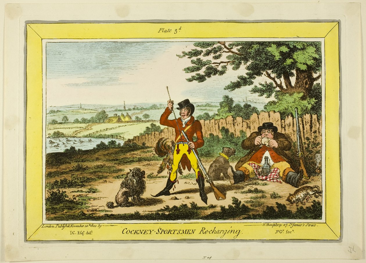 Cockney sportolók feltöltése alkotó: James Gillray