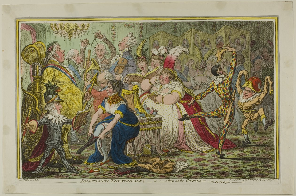 Amatőrök-Theatricals alkotó: James Gillray