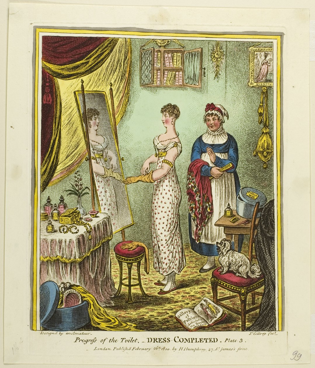 Ruha elkészült, a WC fejlődésének harmadik táblája alkotó: James Gillray