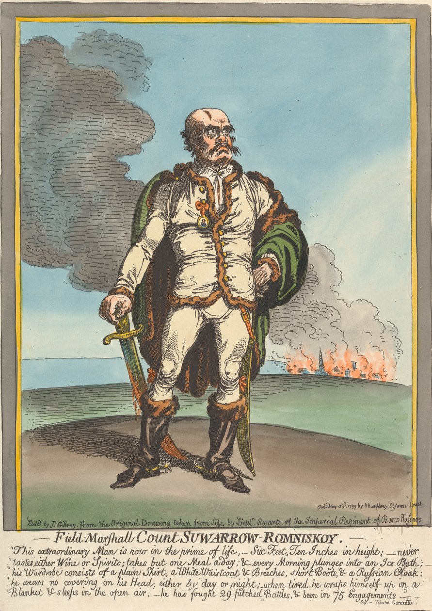 Suwarrow-Rominskoy gróf tábornagy --- alkotó: James Gillray