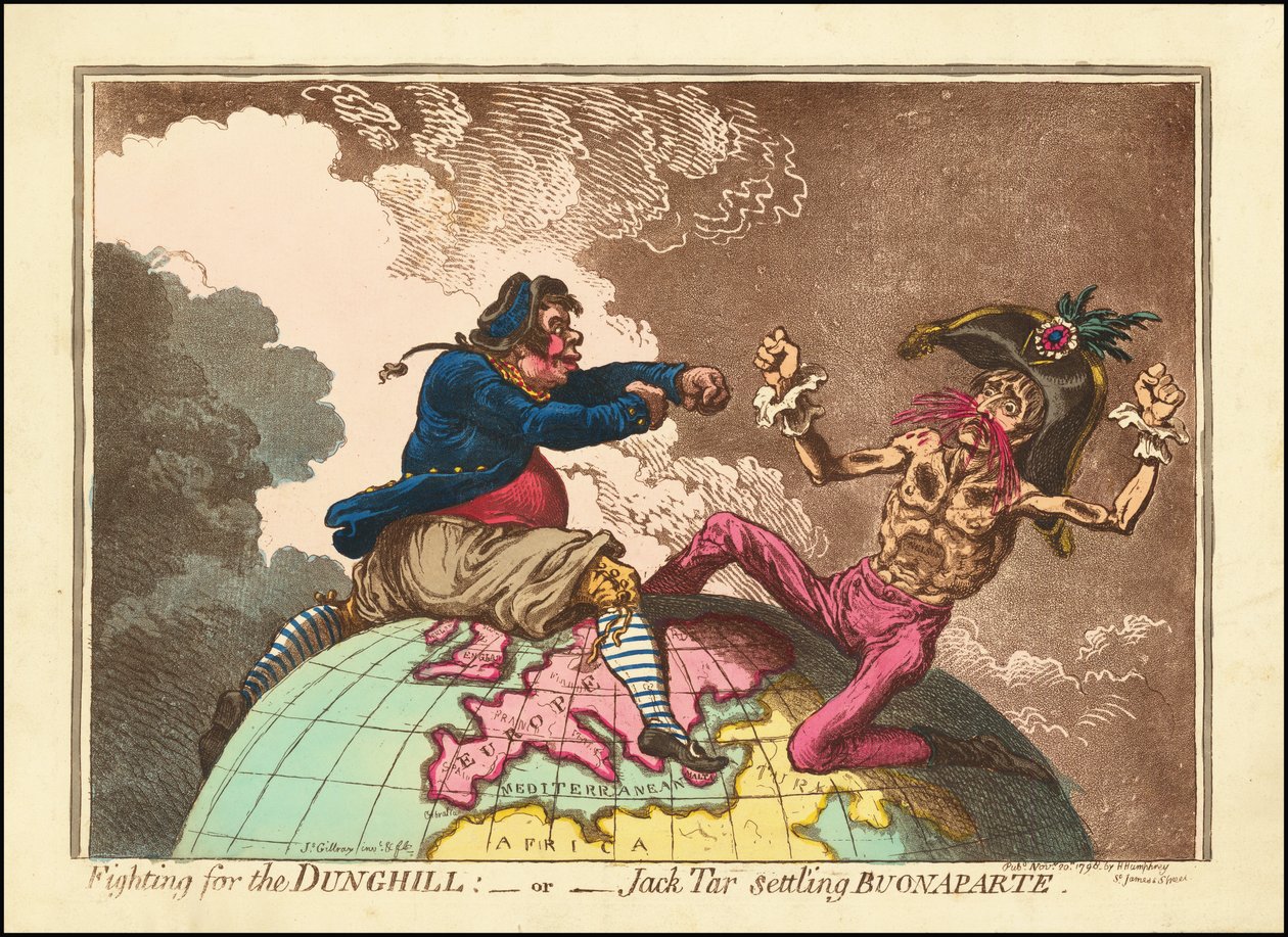 Harc a trágyadombért - avagy - Jack Tar rendezi Buonaparte-t alkotó: James Gillray
