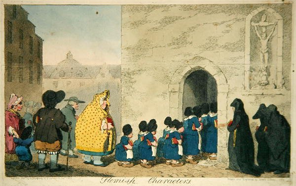 Flamand karakterek, kiadó: Hannah Humphrey alkotó: James Gillray