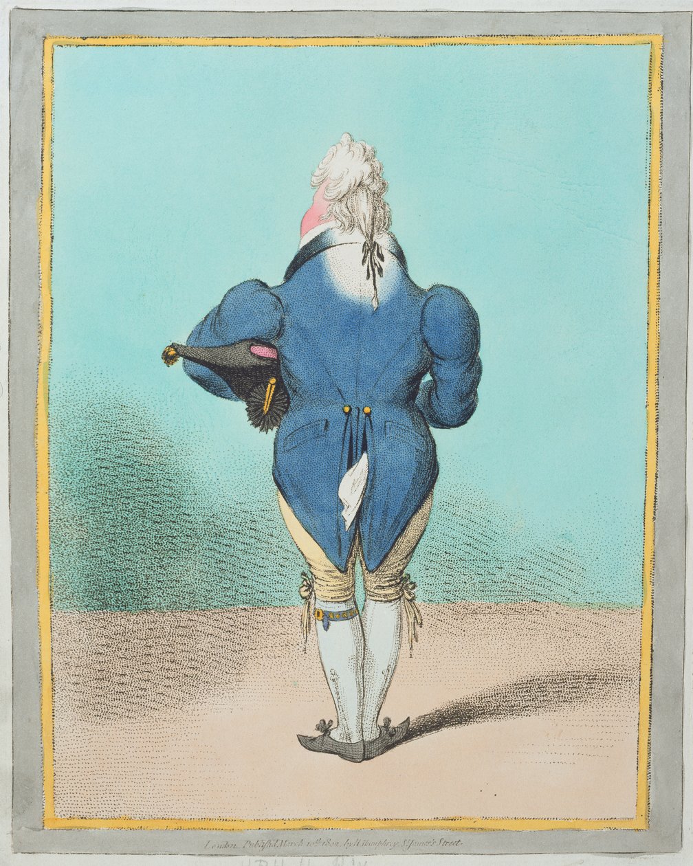 H.R.H. a walesi herceg (1762-1830) Hannah Humphrey adta ki 1802-ben (kézzel színezett rézkarc) alkotó: James Gillray
