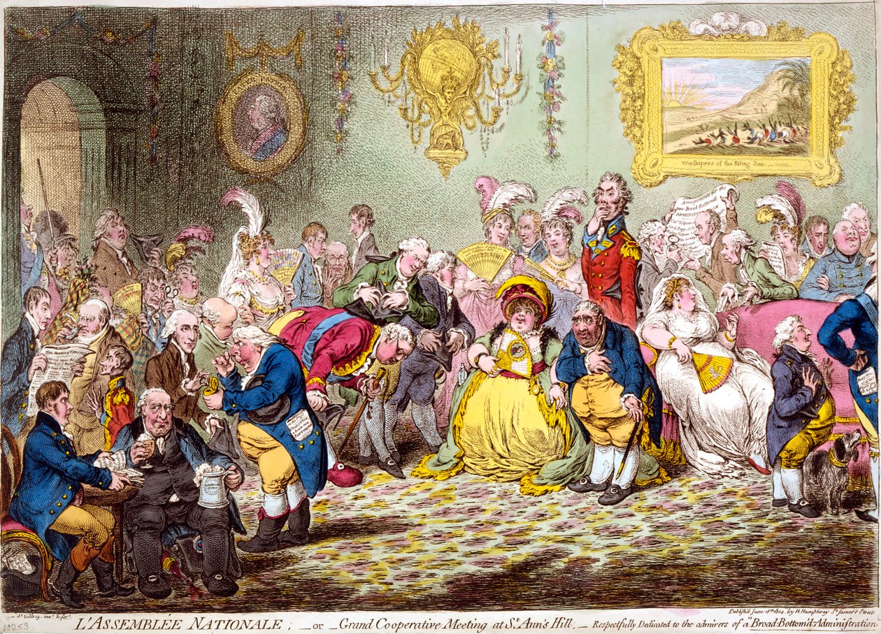 Országgyűlés, 1804. alkotó: James Gillray