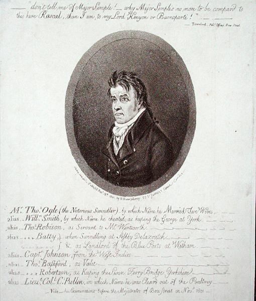 Thomas Ogle úr, Hannah Humphrey adta ki 1801-ben (rézkarc) alkotó: James Gillray