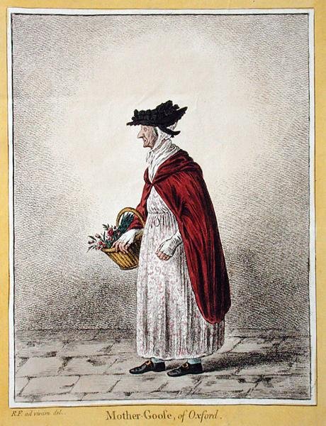 Mrs. Rebecca Howse, az „Oxfordi lúd anya”, Hannah Humphrey adta ki 1807-ben (kézzel színezett rézkarc) alkotó: James Gillray