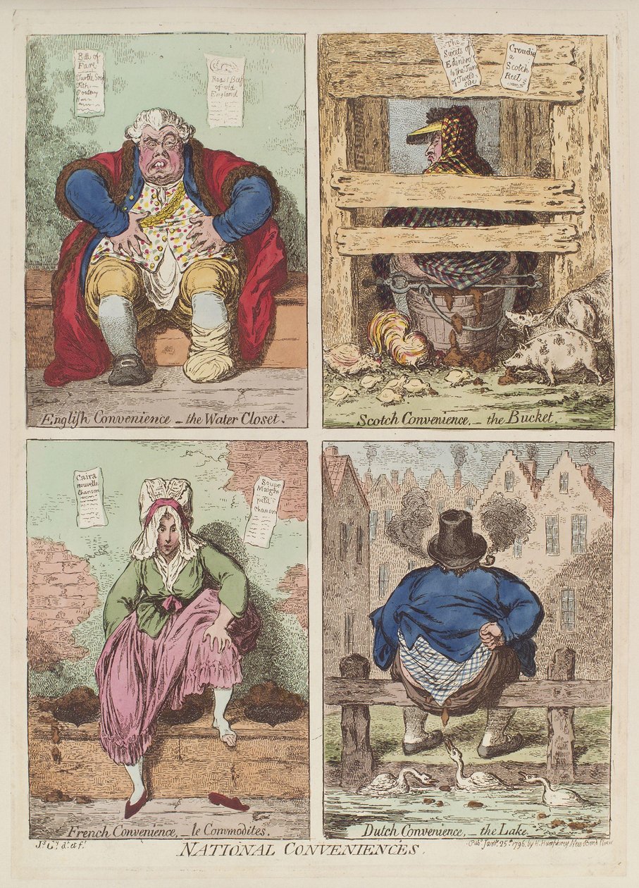 Nemzeti kényelem, 1769 alkotó: James Gillray