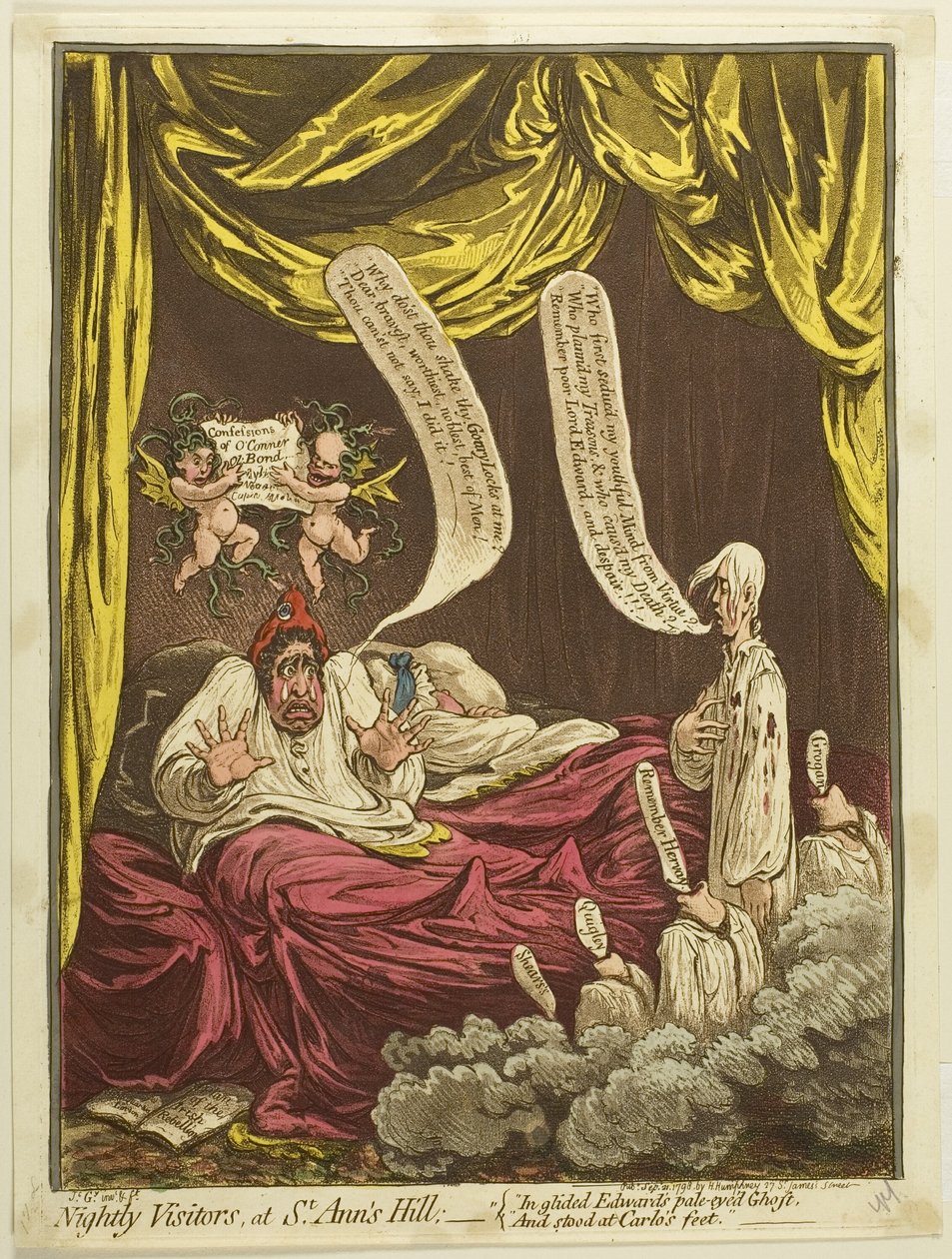 Éjszakai látogatók a Szent Anna-hegyen alkotó: James Gillray