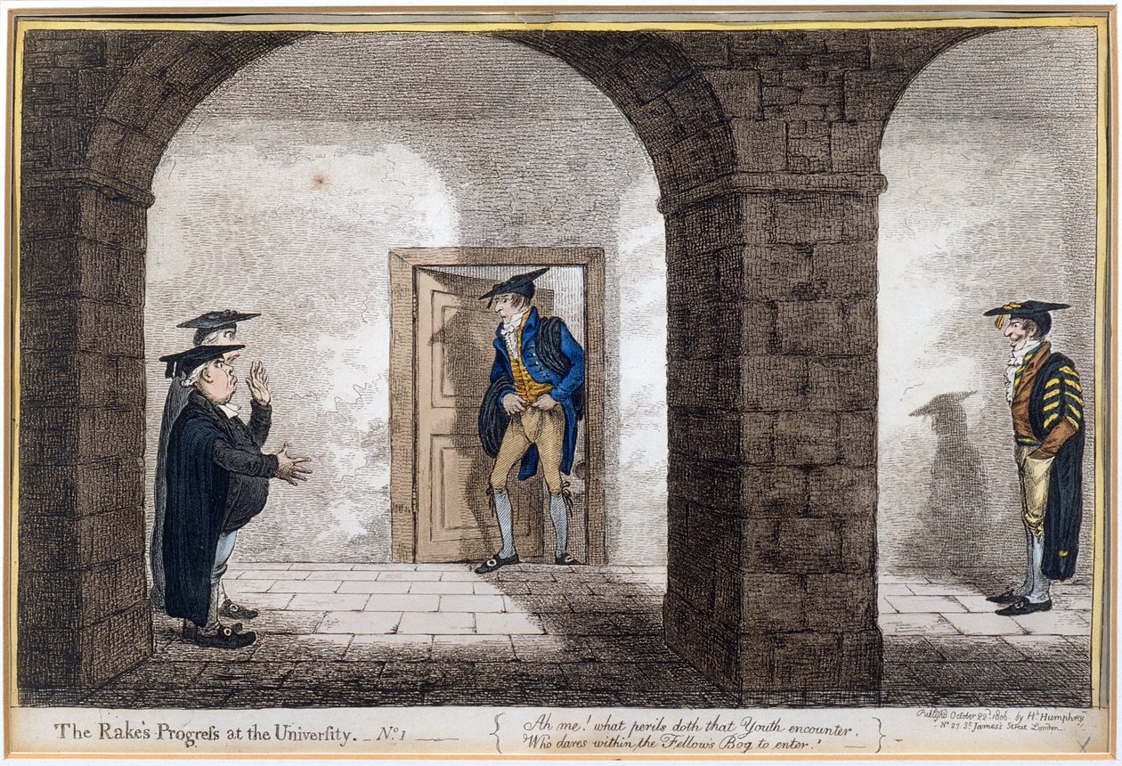 1. tábla a Hannah Humphrey által 1806-ban kiadott „The Rake
