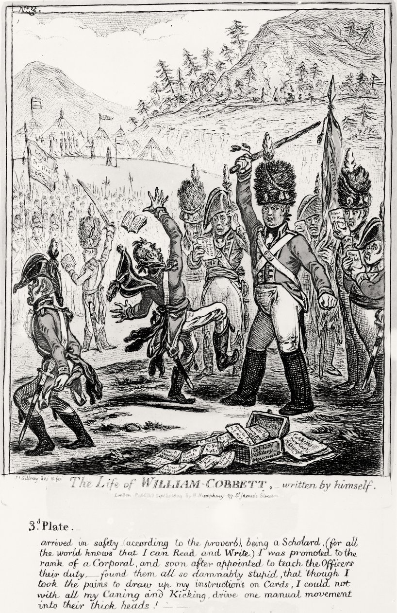 3. tábla, The Life of William Cobbett, saját maga írta, kocsma. H. Humphrey, 1809 alkotó: James Gillray