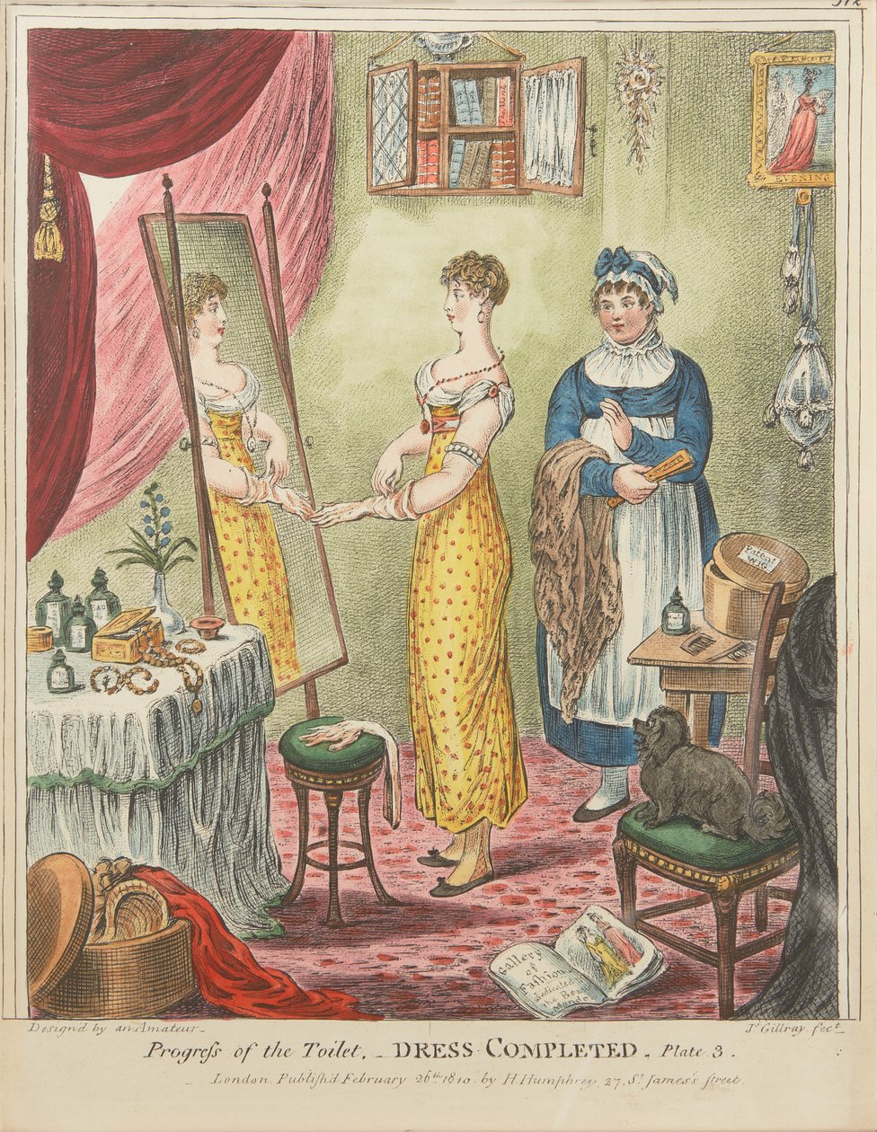 A WC folyamata: A ruha kész, 3. tábla alkotó: James Gillray