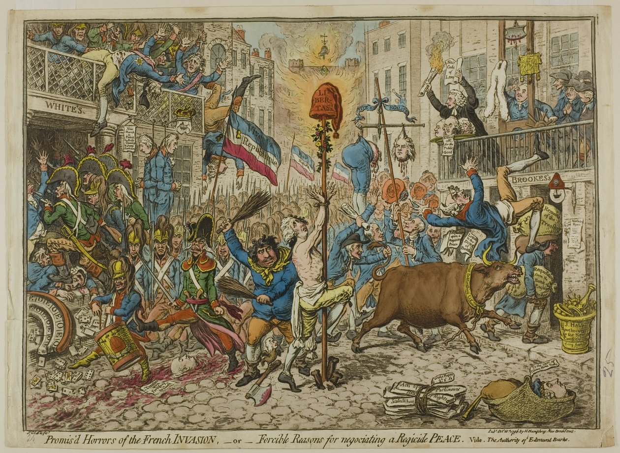 A francia invázió ígéretes borzalmai alkotó: James Gillray