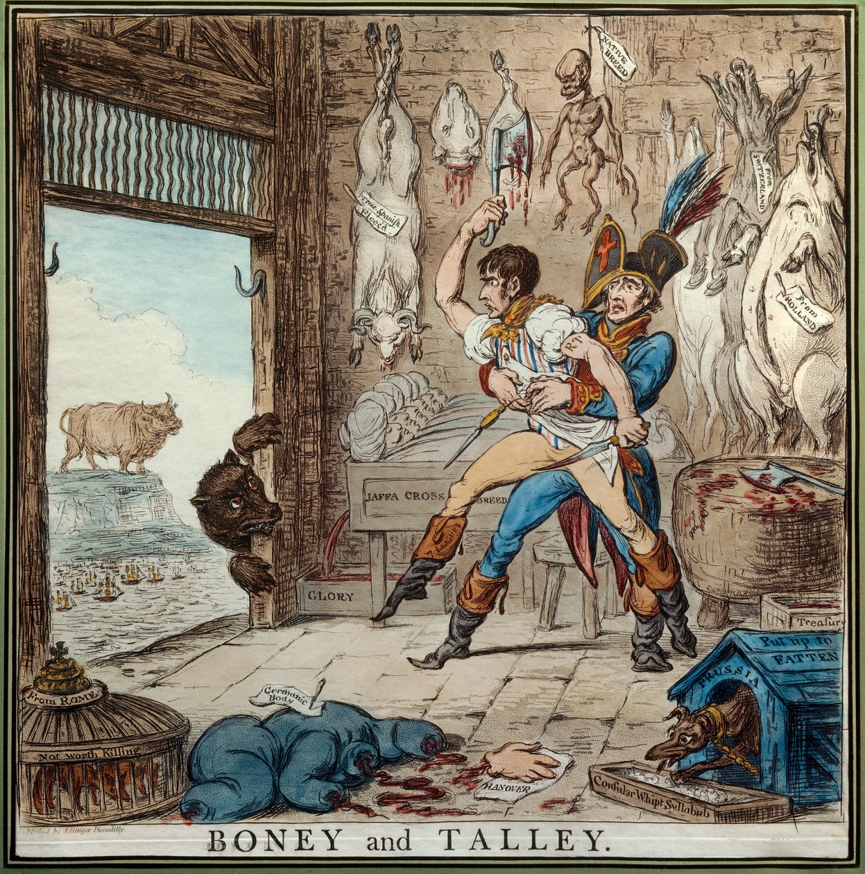 Talleyrand és Bonaparte alkotó: James Gillray