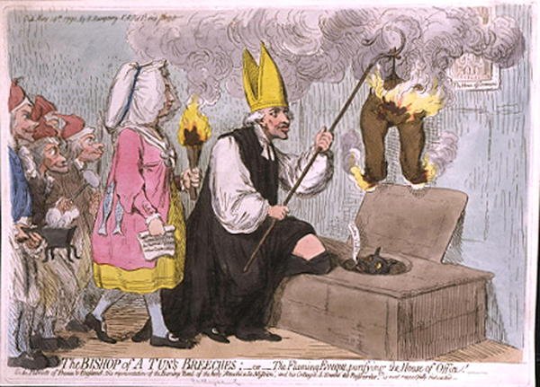 Hannah Humphrey 1792-ben kiadott The Bishop of a Tun