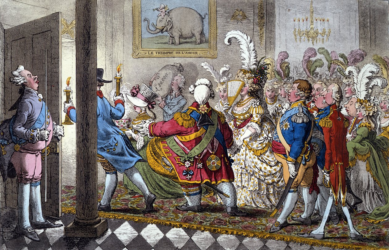A Menyasszonyi Éjszaka alkotó: James Gillray