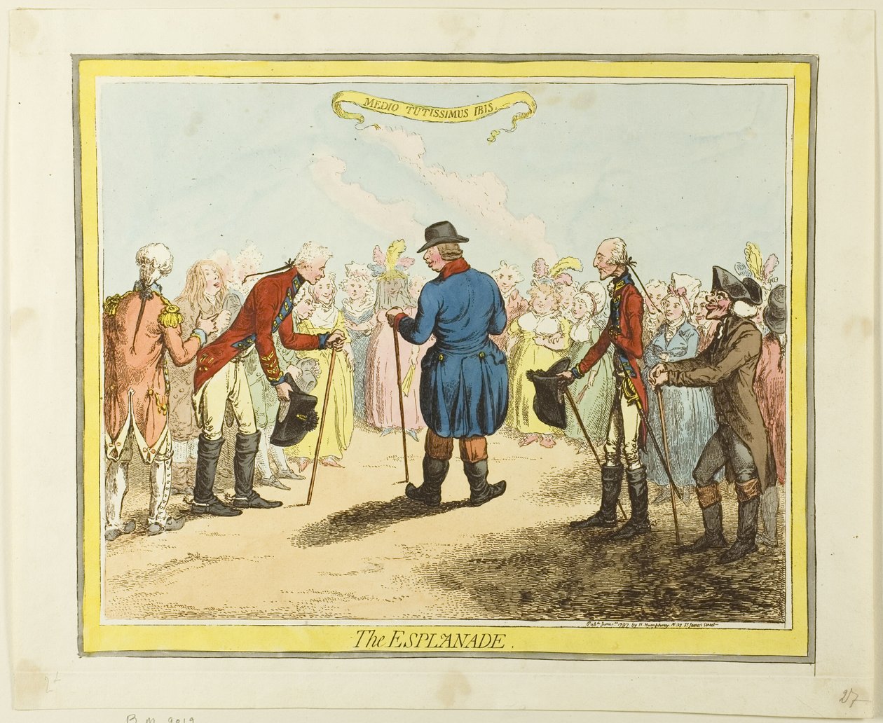 Az Esplanade alkotó: James Gillray