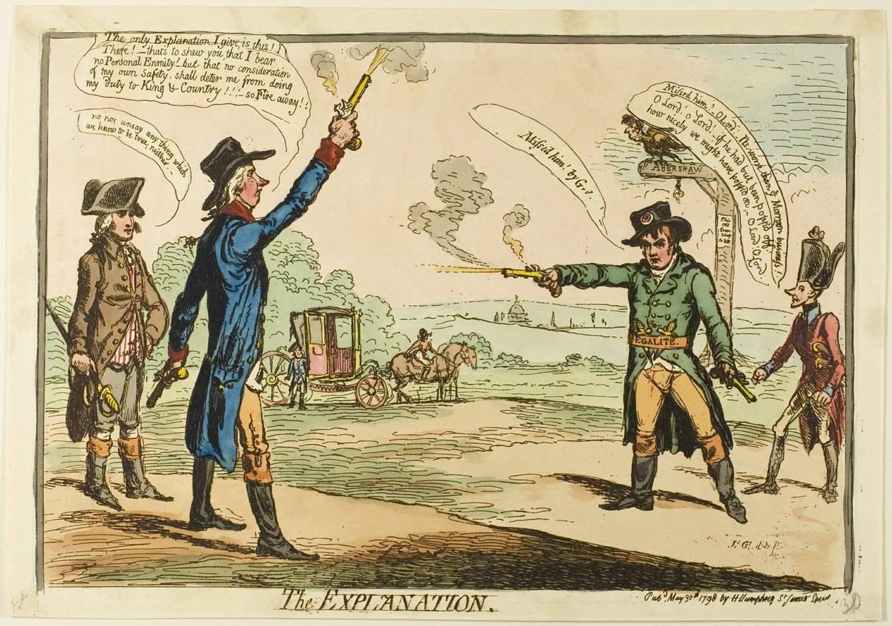 A magyarázat alkotó: James Gillray