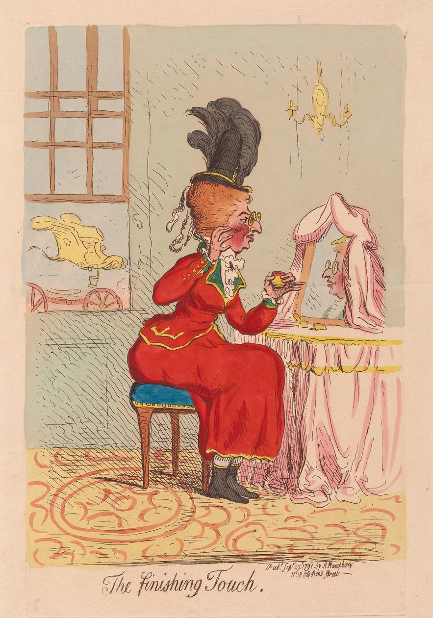 The Finishing Touch, kocsma. 1791 (kézzel színezett metszet) alkotó: James Gillray