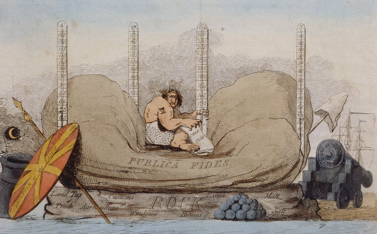 Az Incubus 1784 (kézzel színezett rézkarc) alkotó: James Gillray