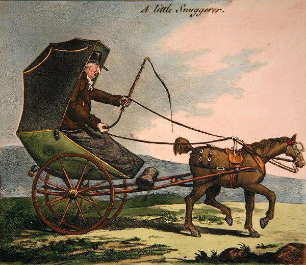The Little Snuggerer (színes metszet) alkotó: James Gillray