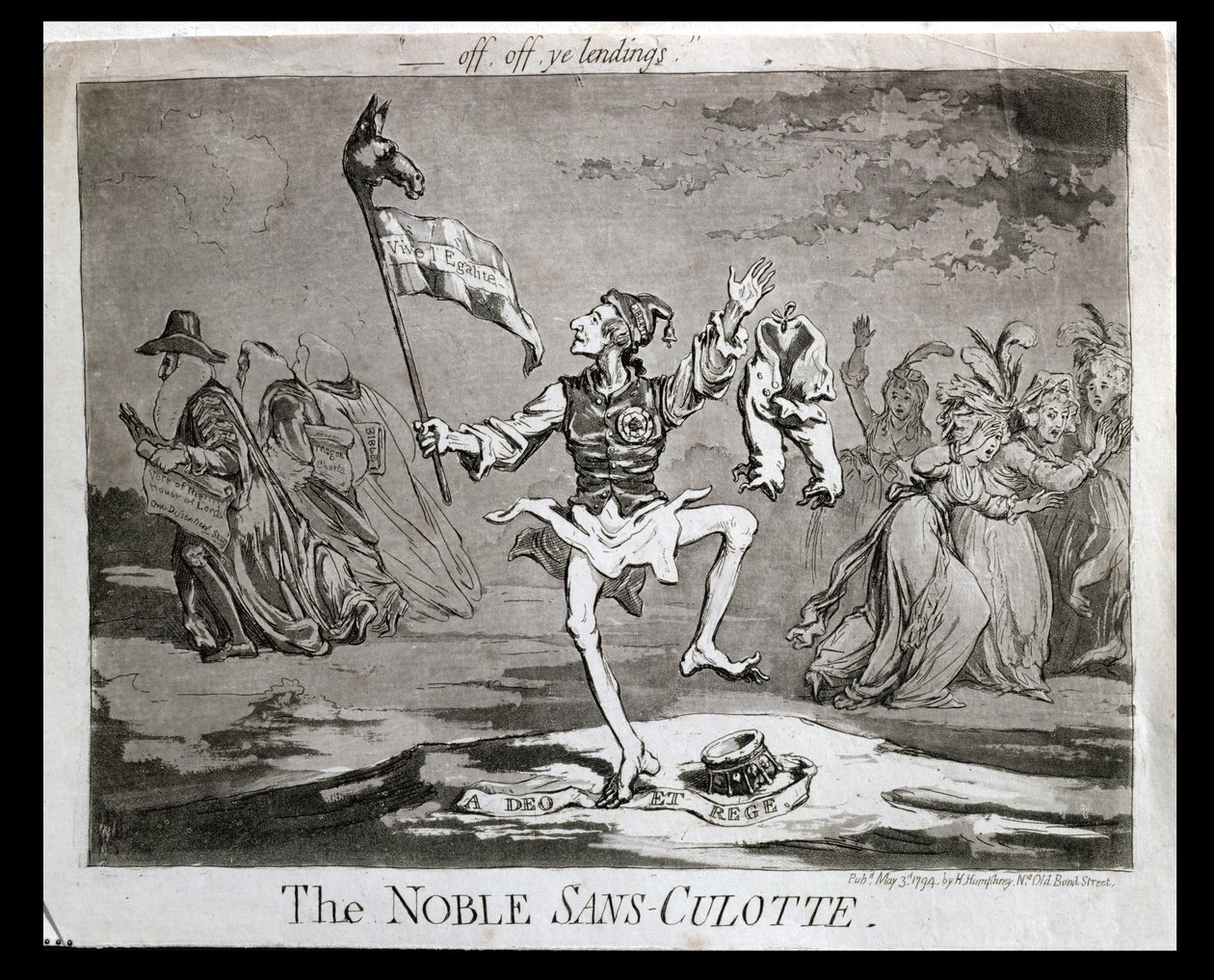 A Noble Sans-Culotte, Hannah Humphrey adta ki 1794-ben alkotó: James Gillray