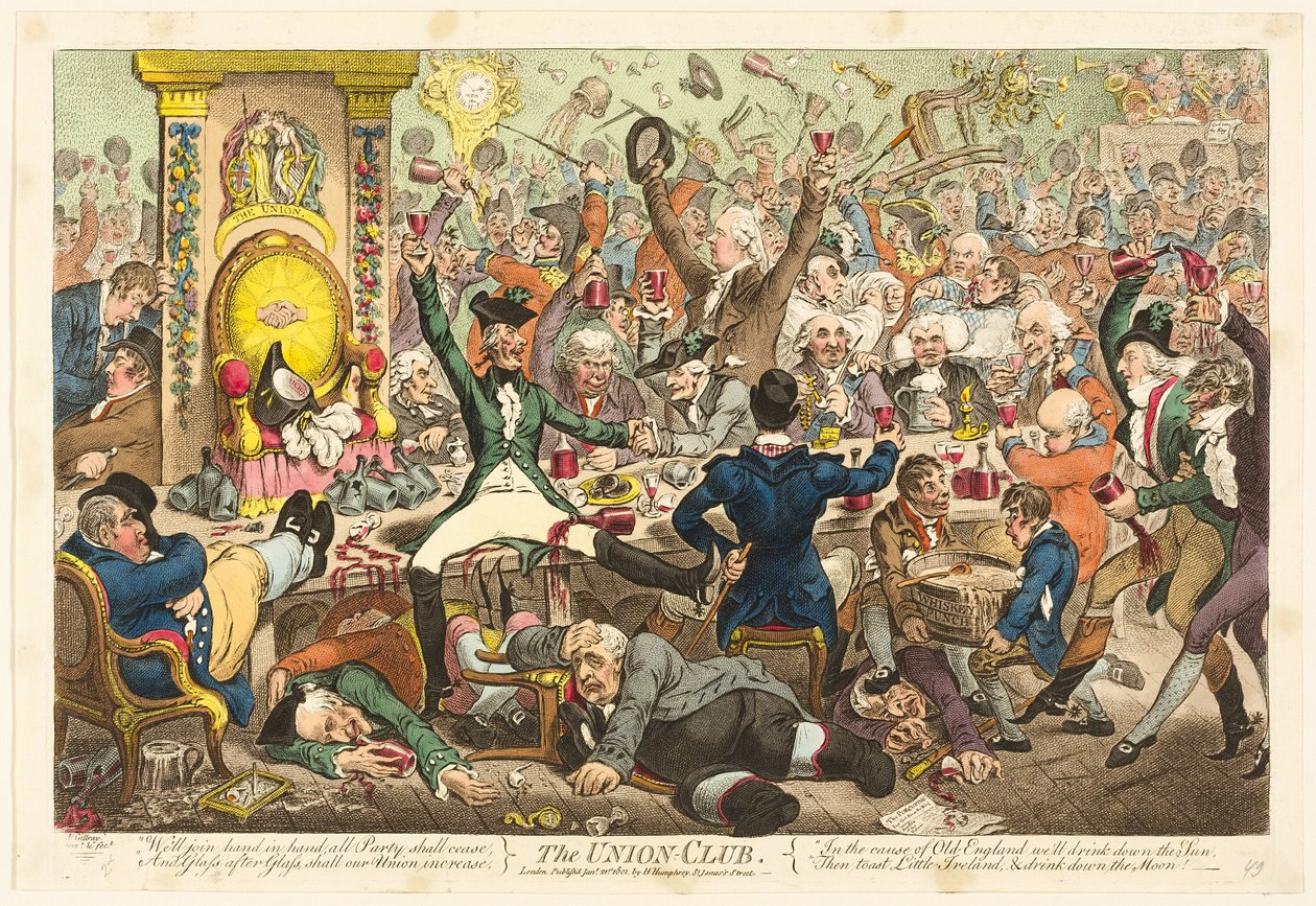 Az Unió klubja alkotó: James Gillray
