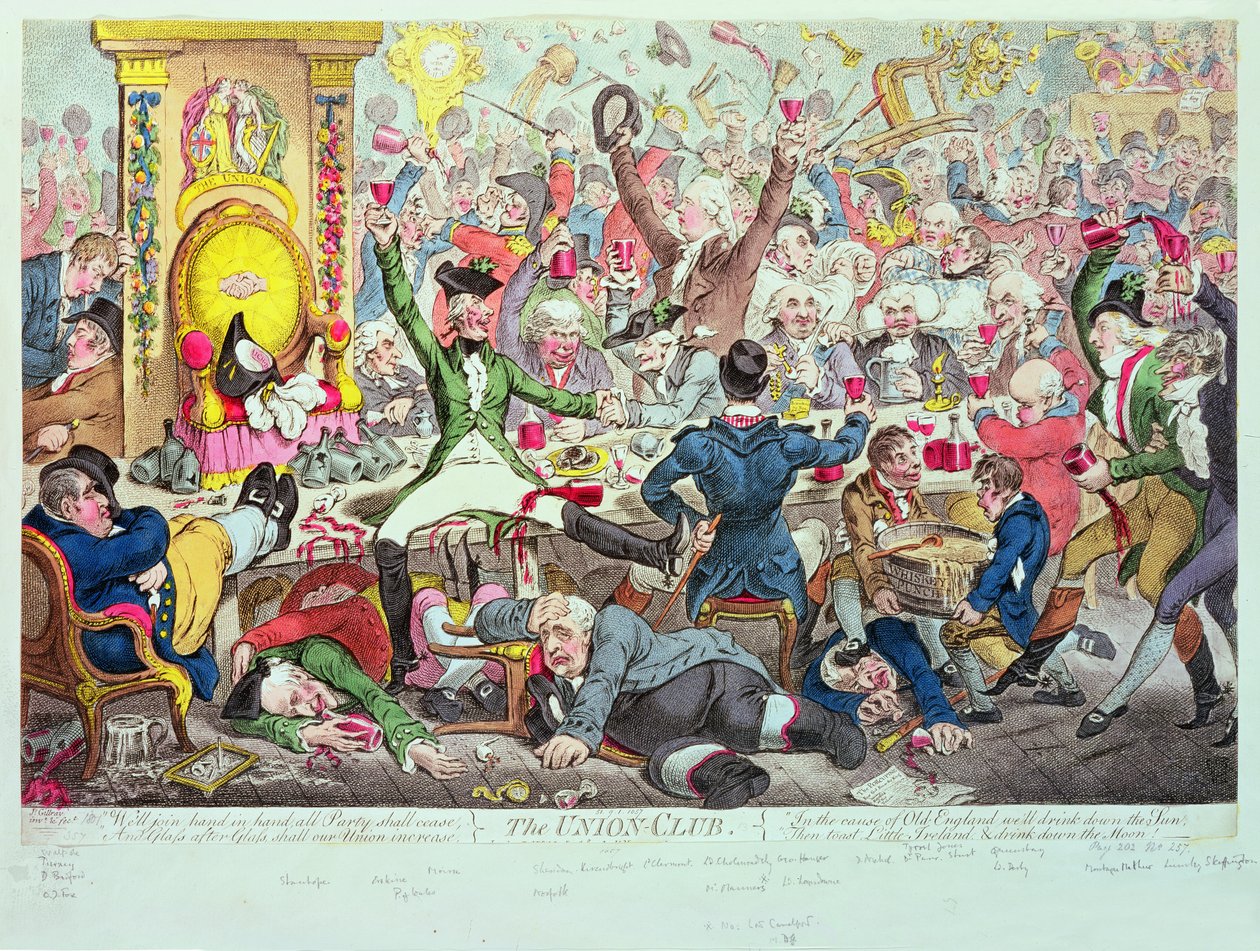 Az Unió klubja alkotó: James Gillray