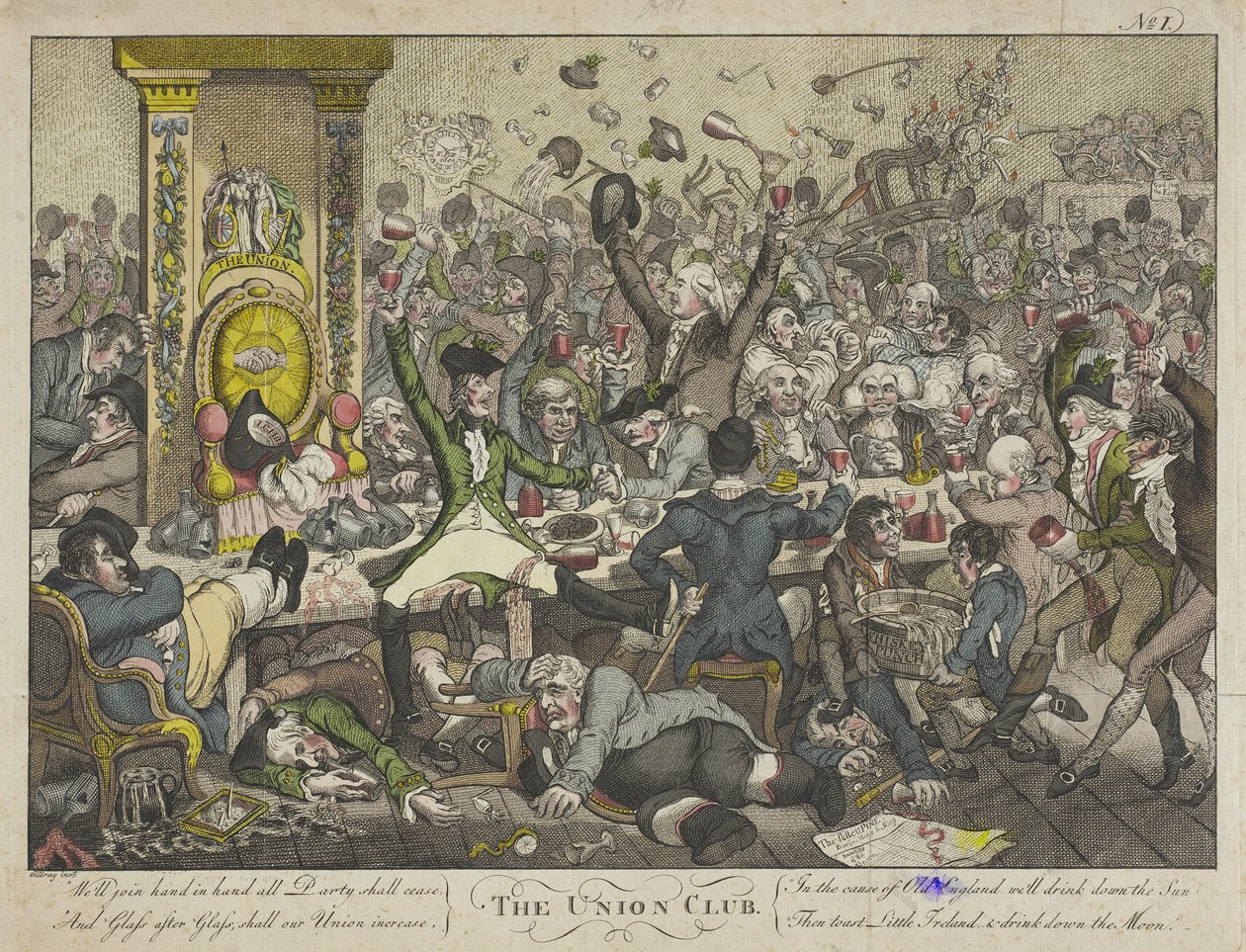 Az Union Club alkotó: James Gillray