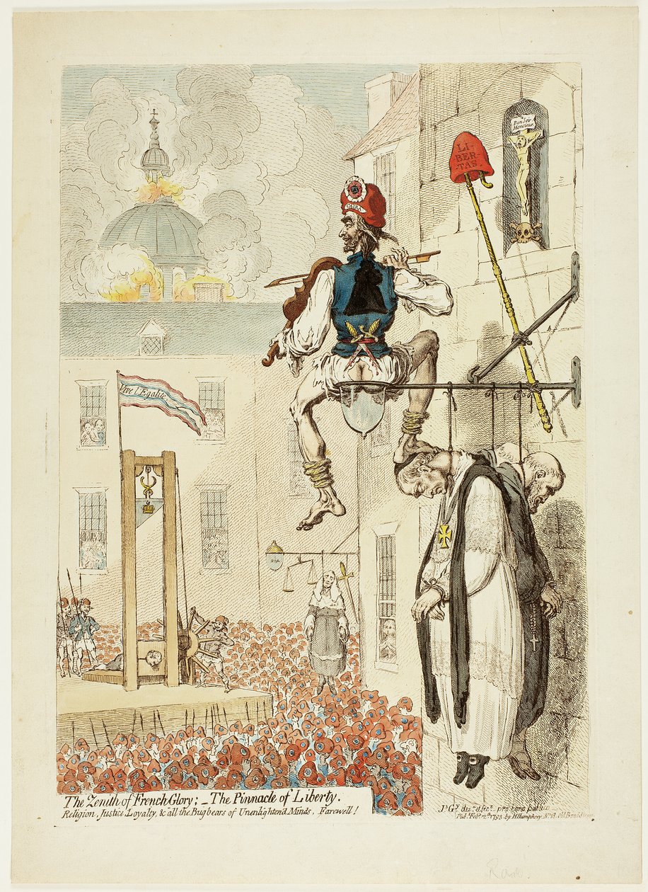 A francia dicsőség zenitje; A szabadság csúcsa alkotó: James Gillray