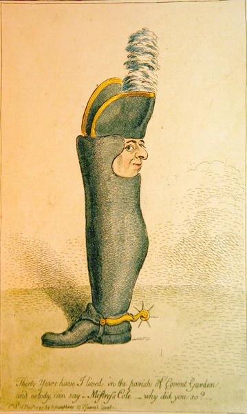 Harminc évig éltem Covent Garden plébániáján, kiadta Hannah Humphrey alkotó: James Gillray