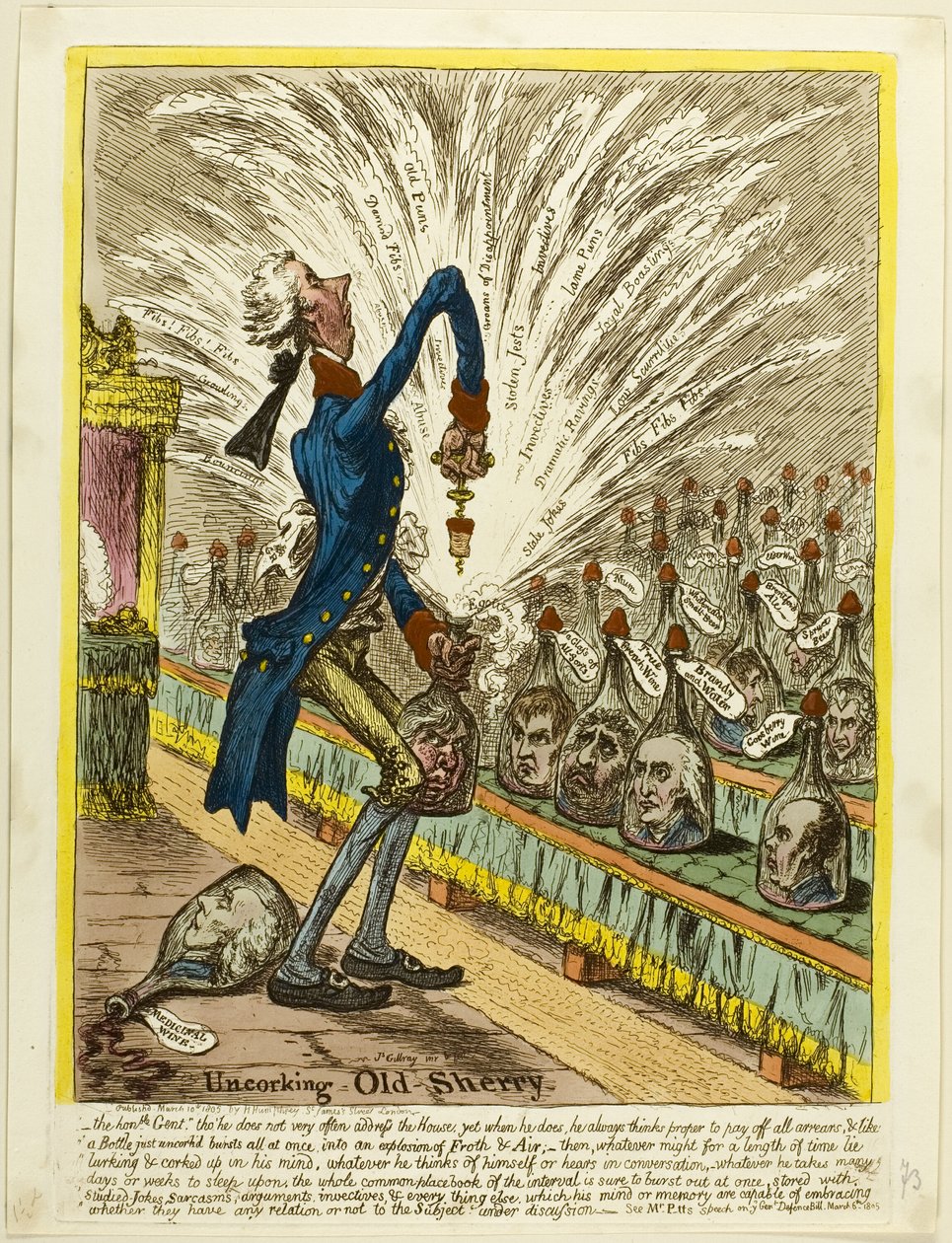 Régi Sherry felbontása alkotó: James Gillray