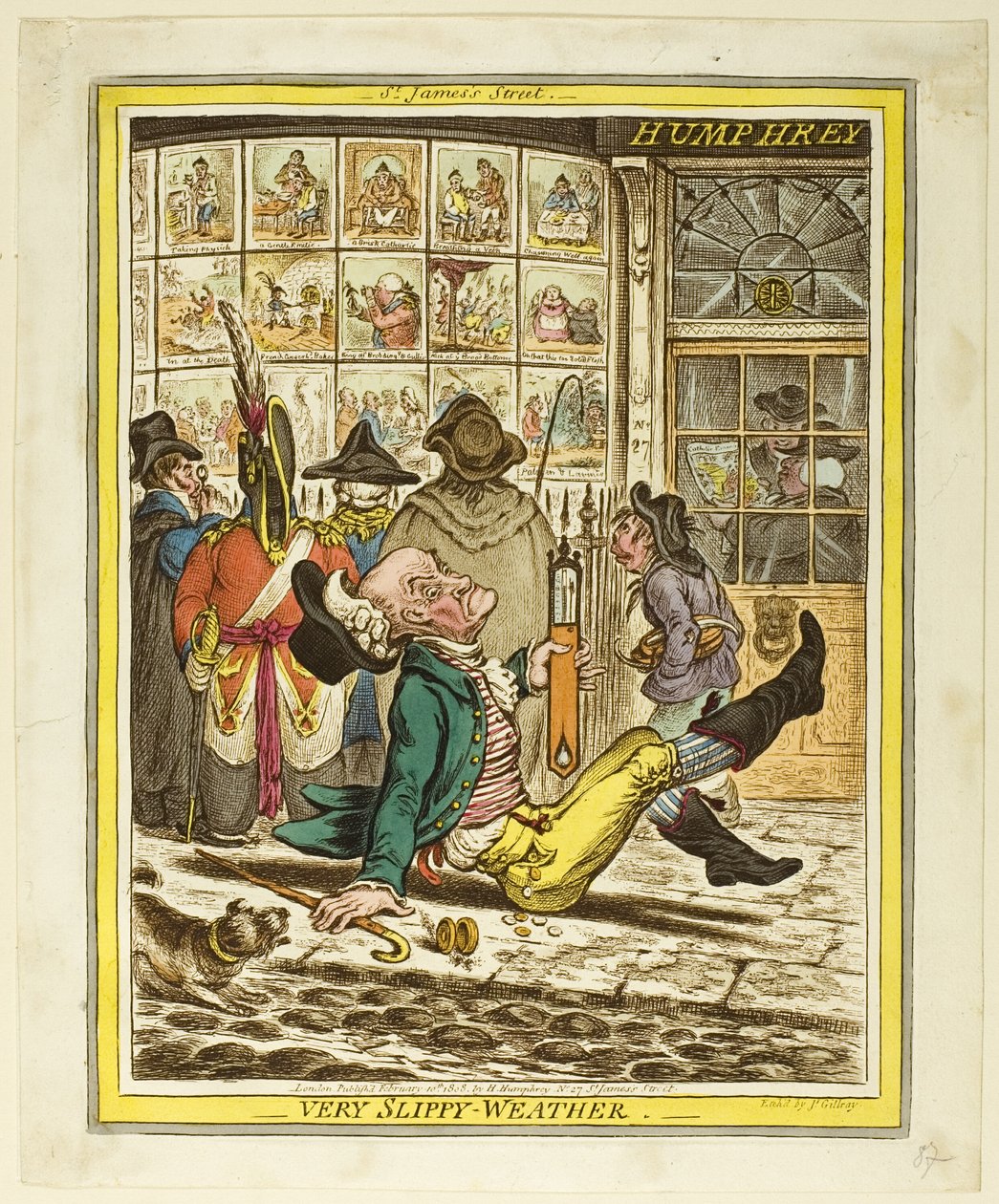 Nagyon csúszós idő alkotó: James Gillray
