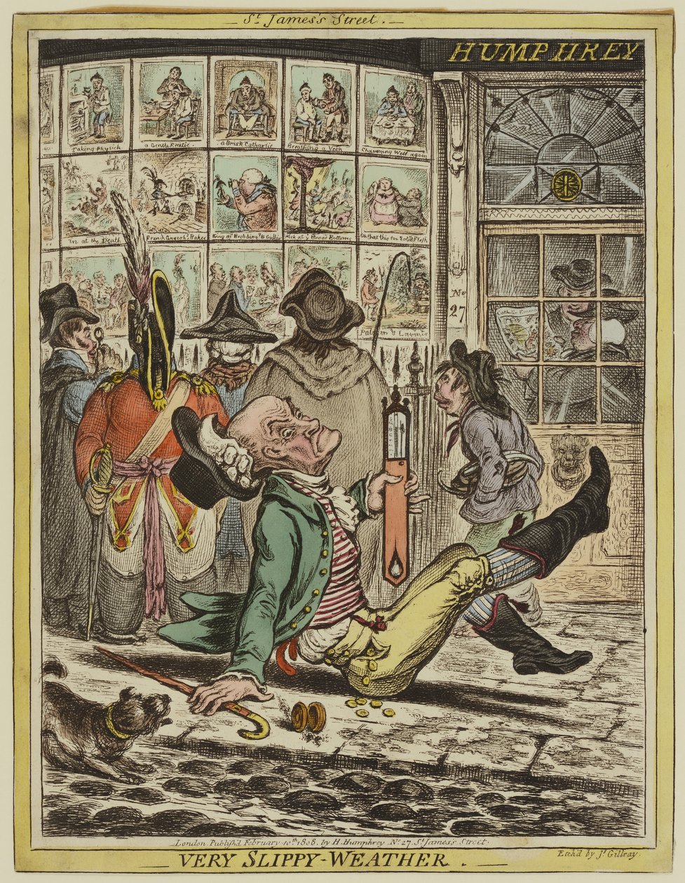 Nagyon csúszós idő alkotó: James Gillray