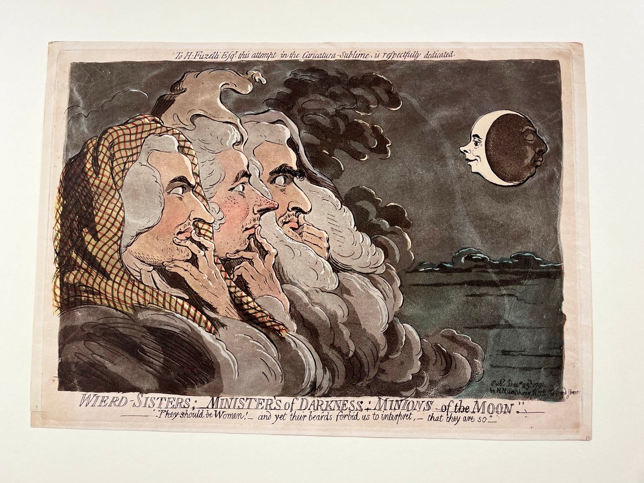 Furcsa nővérek; A sötétség szolgái; A Hold szolgái alkotó: James Gillray