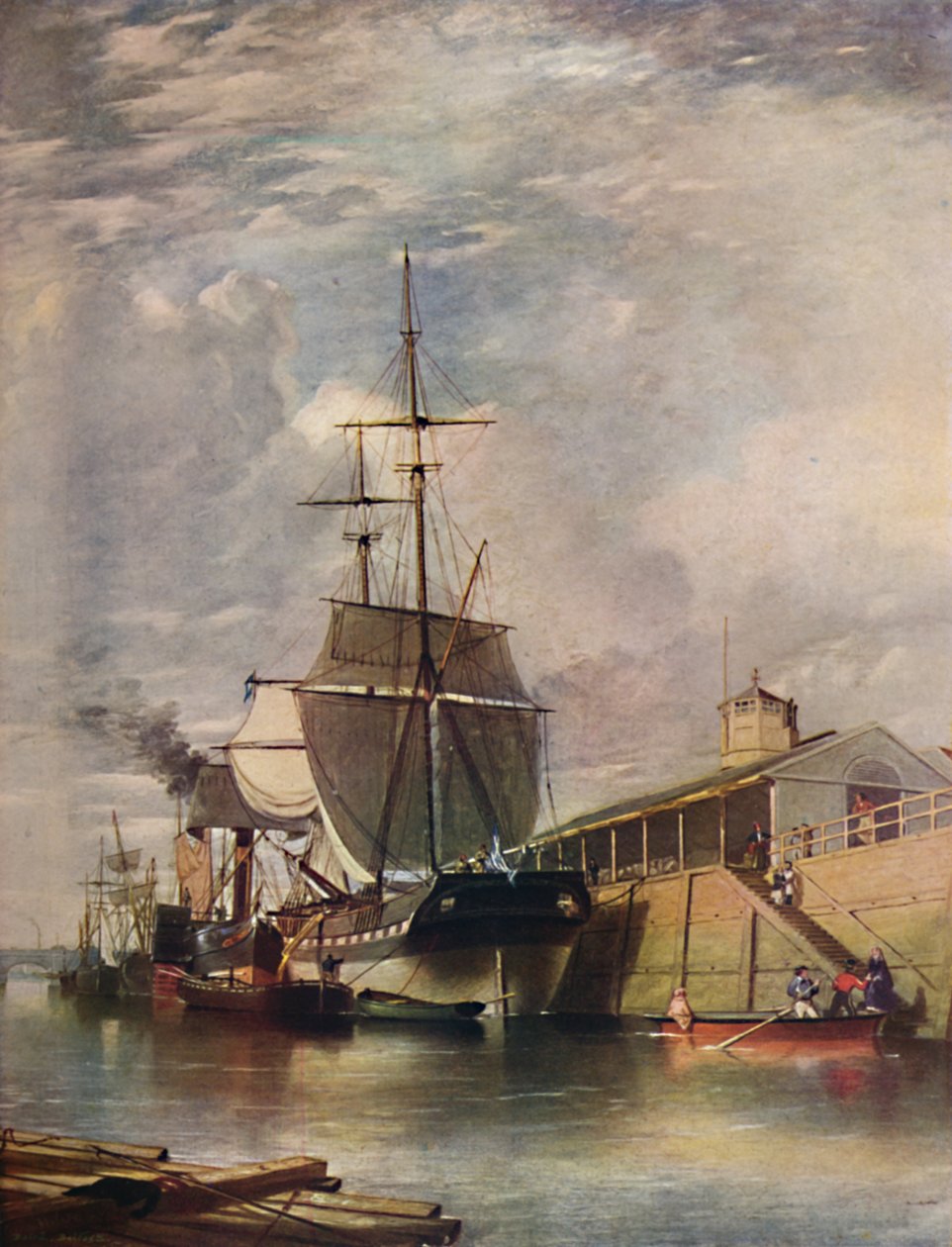 Belfast kikötője – komplépcsők, 1851, 1909. alkotó: James Glen Wilson