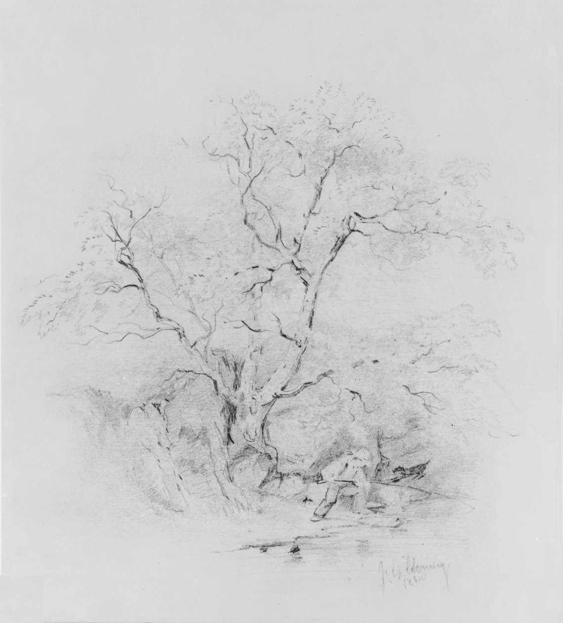 Fiú horgászat alkotó: James Goodwyn Clonney