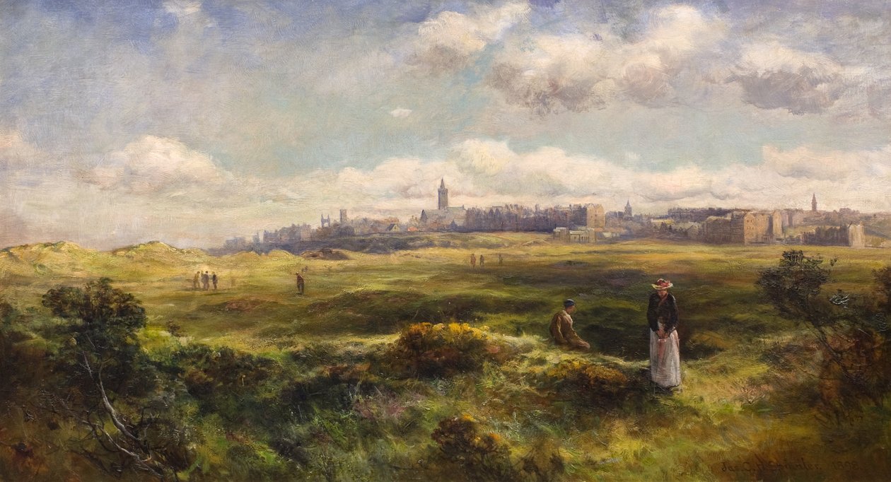 St Andrews a golfpályáról alkotó: James Gustavus Hope Spindler