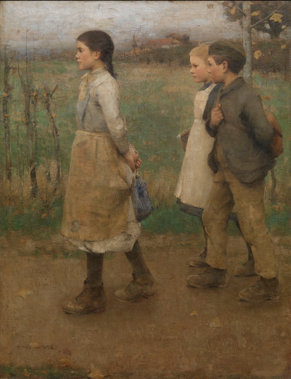 Iskolatársak, 1884 körüli (olaj, vászon) alkotó: James Guthrie
