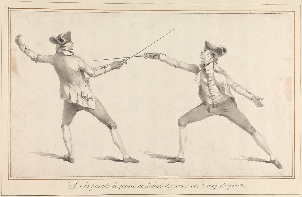 A Quarte Parry-jából Inside the Arms a Coup de Quarte-n alkotó: James Gwin
