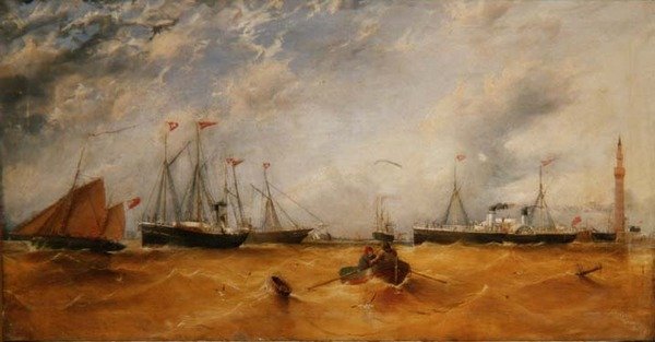 Szállítás Grimsby kikötőjétől északra alkotó: James H. Wheldon