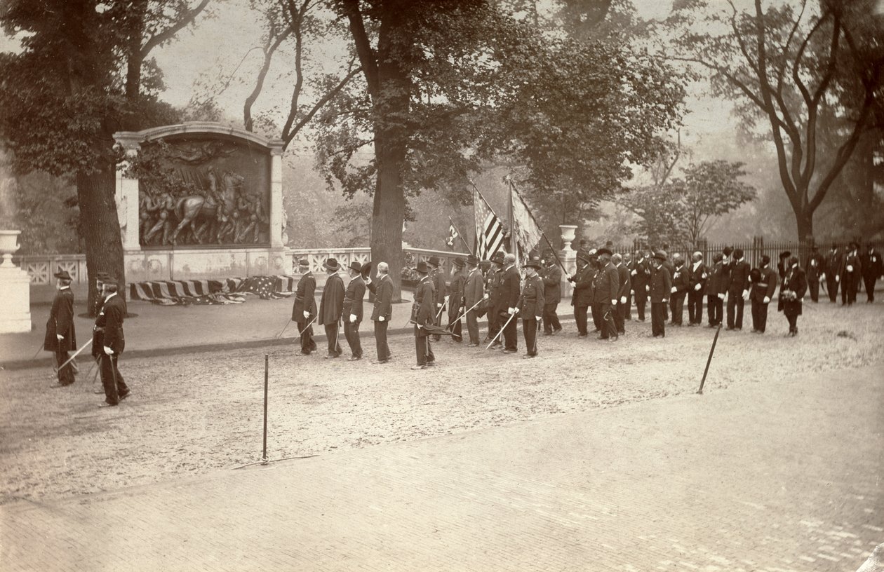 Robert Gould Shaw és az ötvennegyedik massachusettsi ezred emlékművének felszentelése, Boston, május 31. alkotó: James H. and Miller William J. Smith