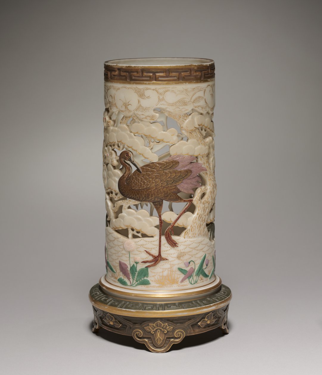 Váza, gyártó Worcester Porcelain Factory, 1873 alkotó: James Hadley