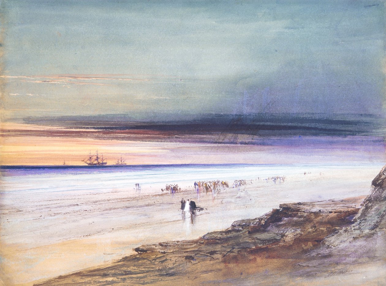 Tengerparti jelenet, 1865 körül alkotó: James Hamilton