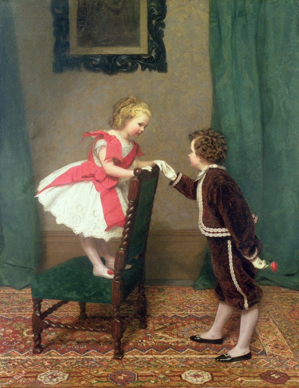 Lily kisasszony első flörtje, 1867 alkotó: James Haylar