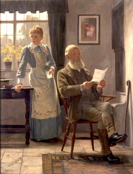 A levél alkotó: James Hayllar