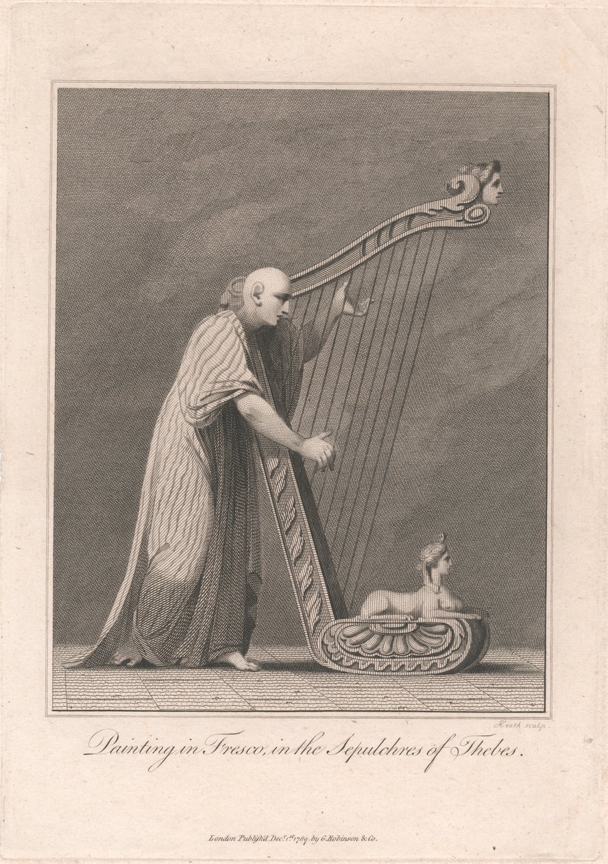 Festmény a thébai sírokban alkotó: James Heath